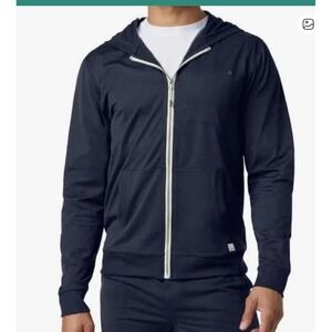 Vuori Men Midnight Heather DreamKnit Warm Coronado Hoodie Navy Blue Size XL